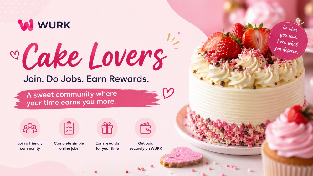 Join Cake Lovers on WURK and Start Earning Online