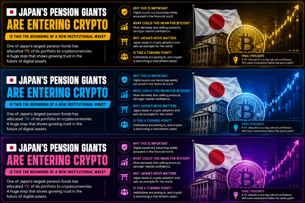 Japan’s Pension  Are Entering Crypto — Is This the Beginning of a New Institutional Wave?
