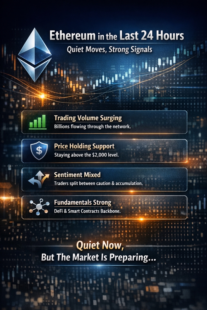 ETHEREUM IN THE LAST 24 HOURS: QUIET MOVES, STRONG SIGNALS