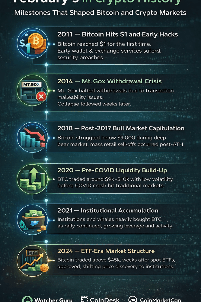 📅 February 9 in Crypto History