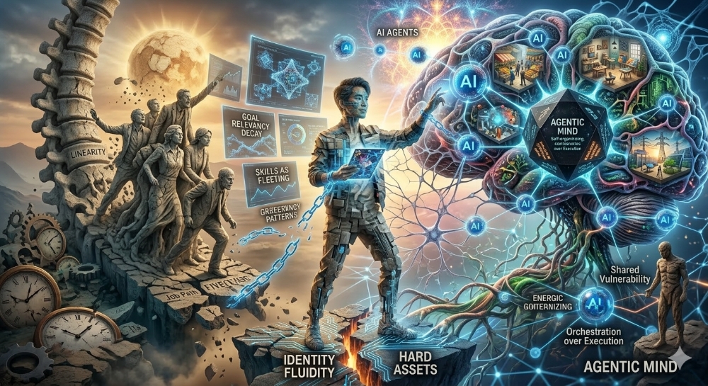 The End of the Linear Life: Navigating Identity and Wealth in the Era of AI