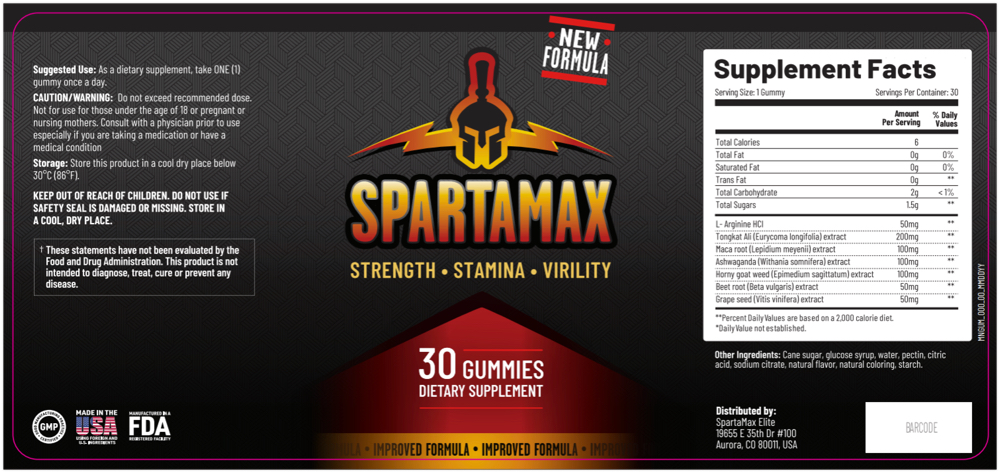 SpartaMax – Power Boost Gummies for Strength & Stamina