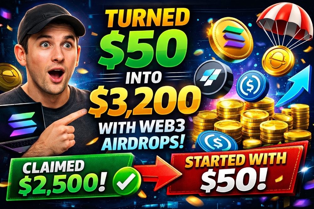 HOW I TURNED $50 INTO $3,200 WITH WEB3 AIRDROPS (MY REAL STORY)💰
