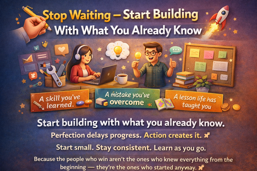 Stop Waiting — Start Building With What You Already Know