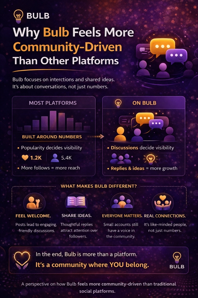 Why Bulb Feels More Community-Driven Than Other Platforms