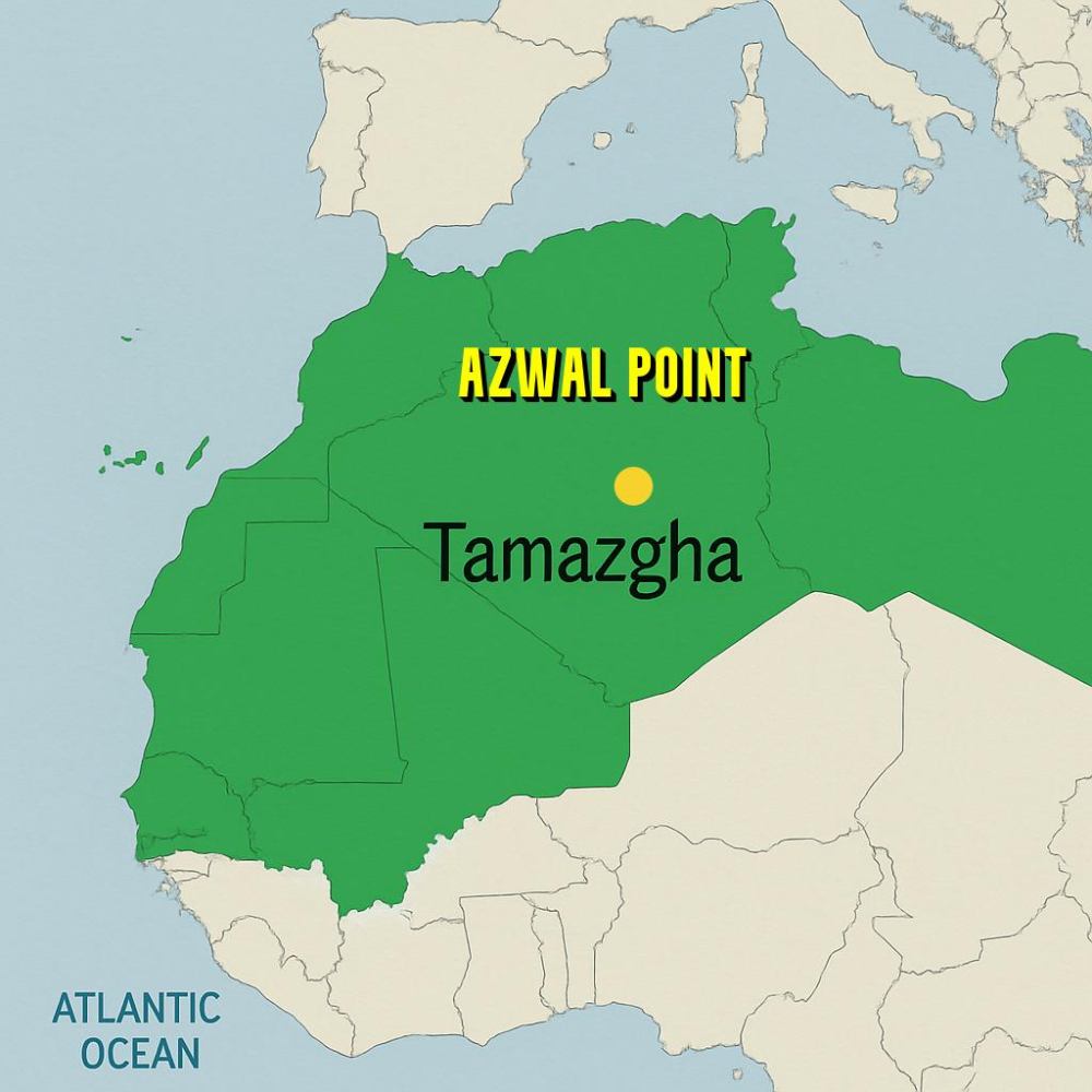 Azwal Point: The Geographical Heart of Tamazgha