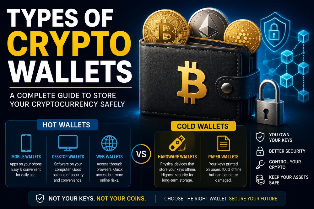 Types of Crypto Wallets: A Complete Beginner’s Guide to Storing Cryptocurrency Safely