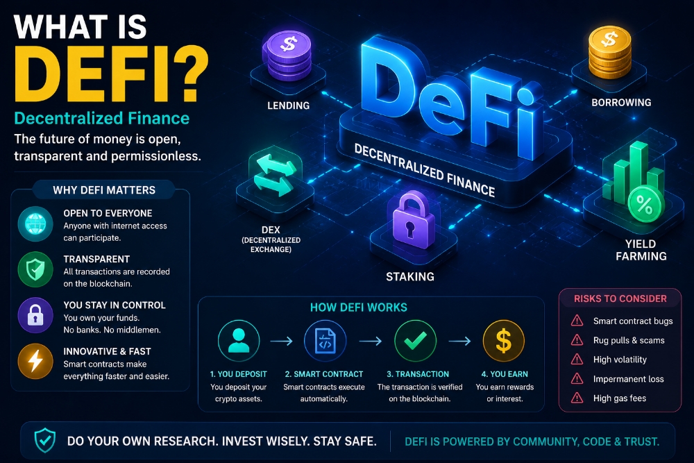What Is DeFi? Understanding Decentralized Finance in Simple Words