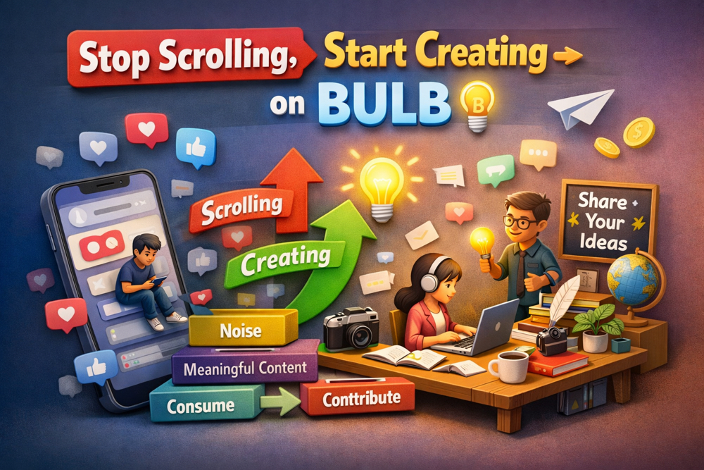 Stop Scrolling, Start Creating on BULB
