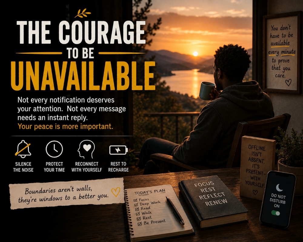 The Courage to Be Unavailable