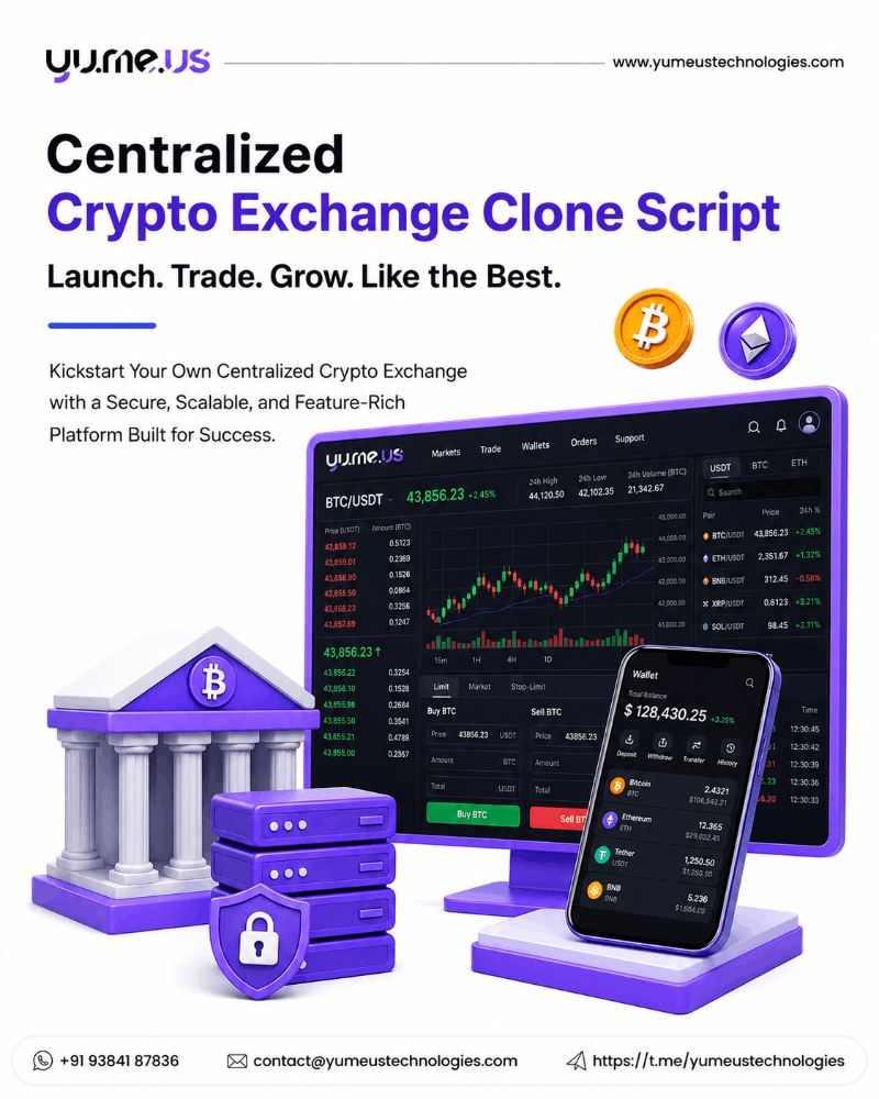 Centralized Crypto Exchange Clone Script: Build a Scalable Trading Platform