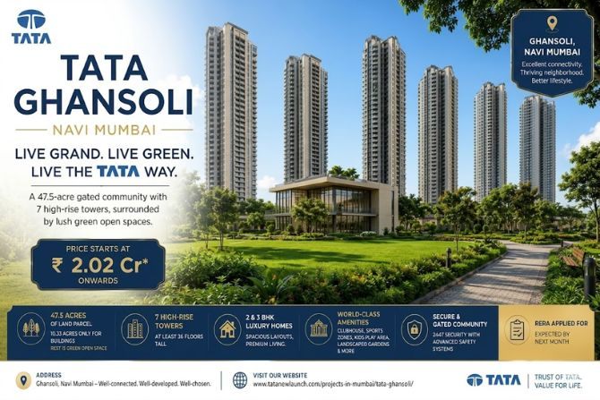 Tata Ghansoli at Navi Mumbai Planned in an Urban District