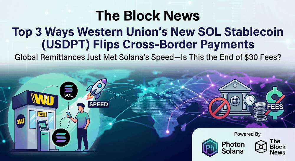 🚀 The Solana Revolution: Why Western Union’s USDPT is Dominating Photon Solana