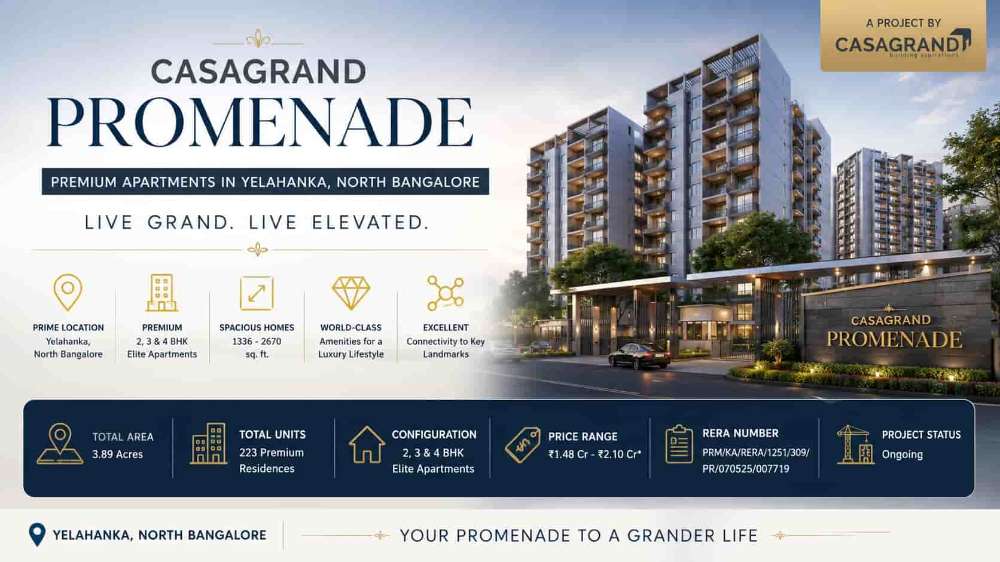 Casagrand Promenade Yelahanka Luxury Apartments Bangalore