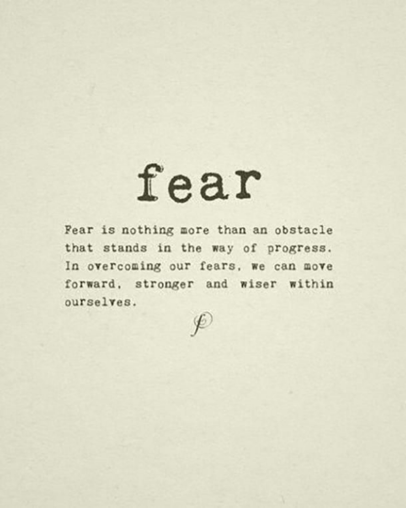 My Greatest enemy (fear)