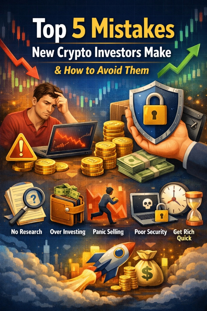 Top 5 Mistakes New Crypto Investors Make and How to Avoid them