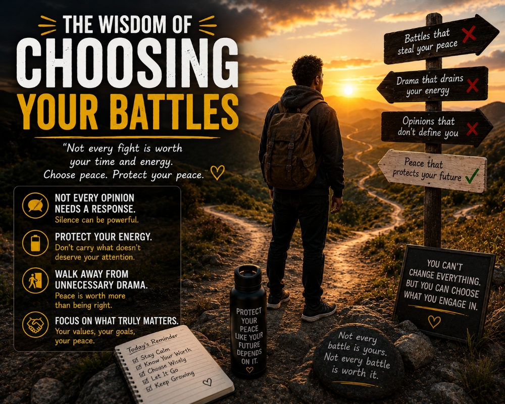 The Wisdom of Choosing Your Battles
