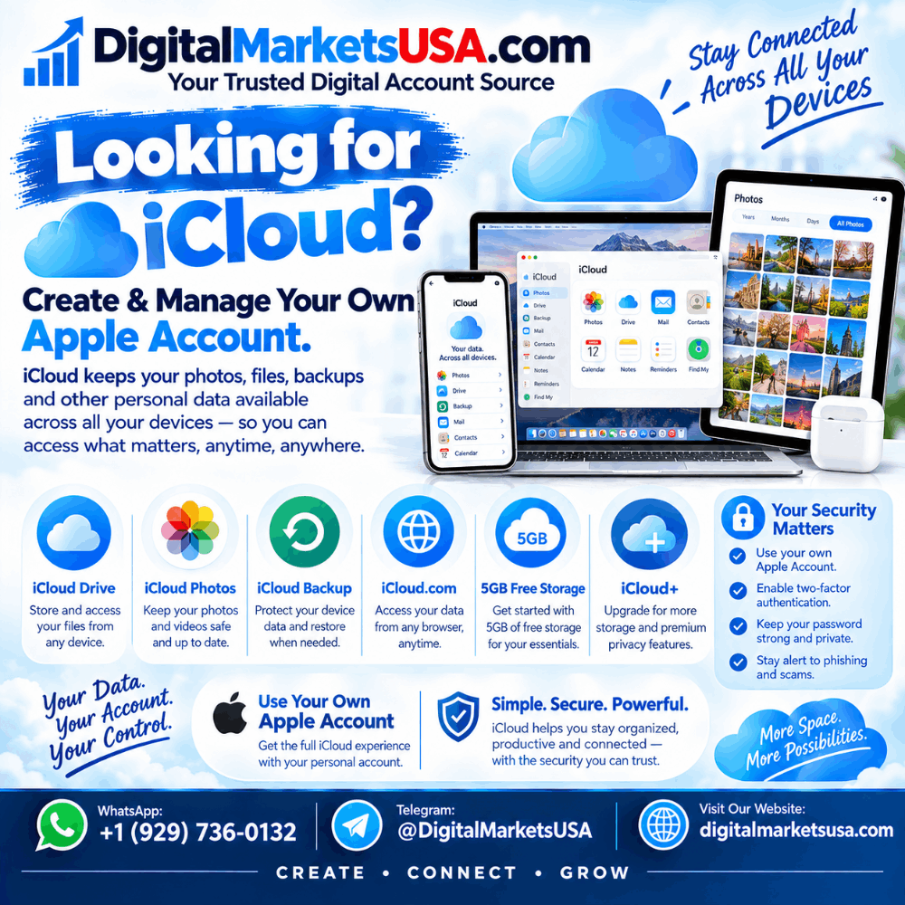 Best 07 Sites To  Buy iCloud Accounts For Marketplace & Safely