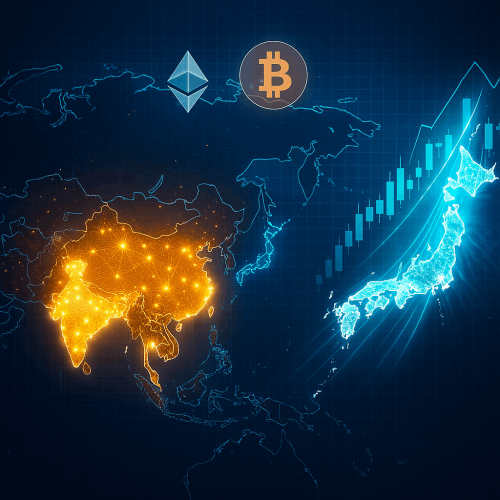 APAC is Dominating the Crypto World! India Leads On-Chain Volume as Japan Records Fastest Growth