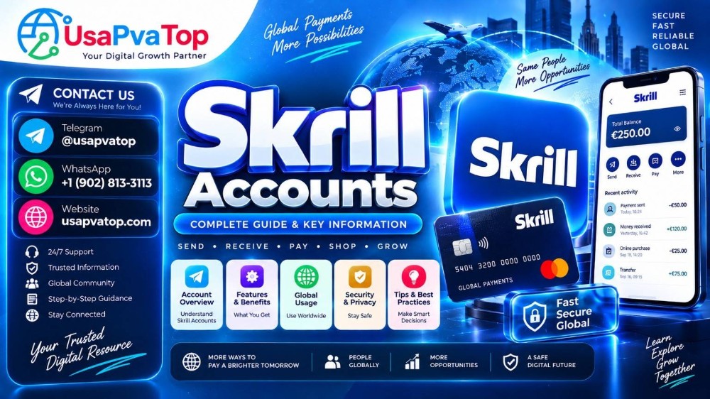 Best 11 Place to Buy Verified Skrill Accounts Worldwide