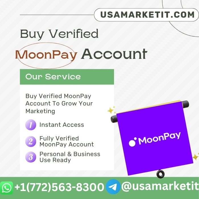 Buy Verified MoonPay Account From 100% Secured Place