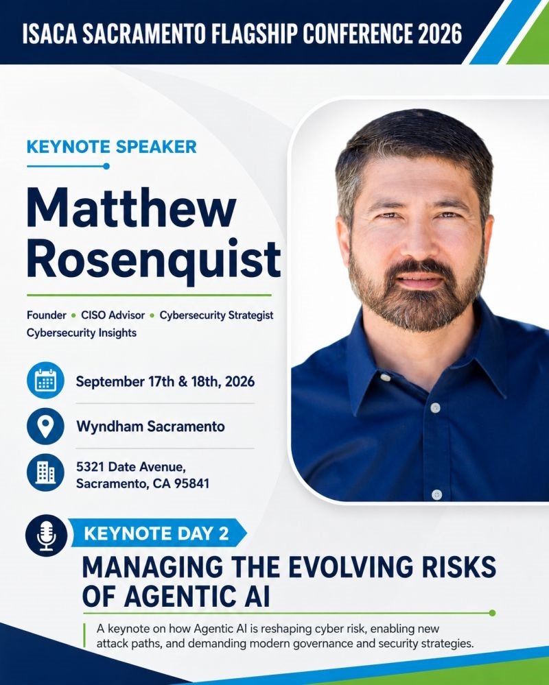 Cybersecurity Keynote at ISACA Sacramento