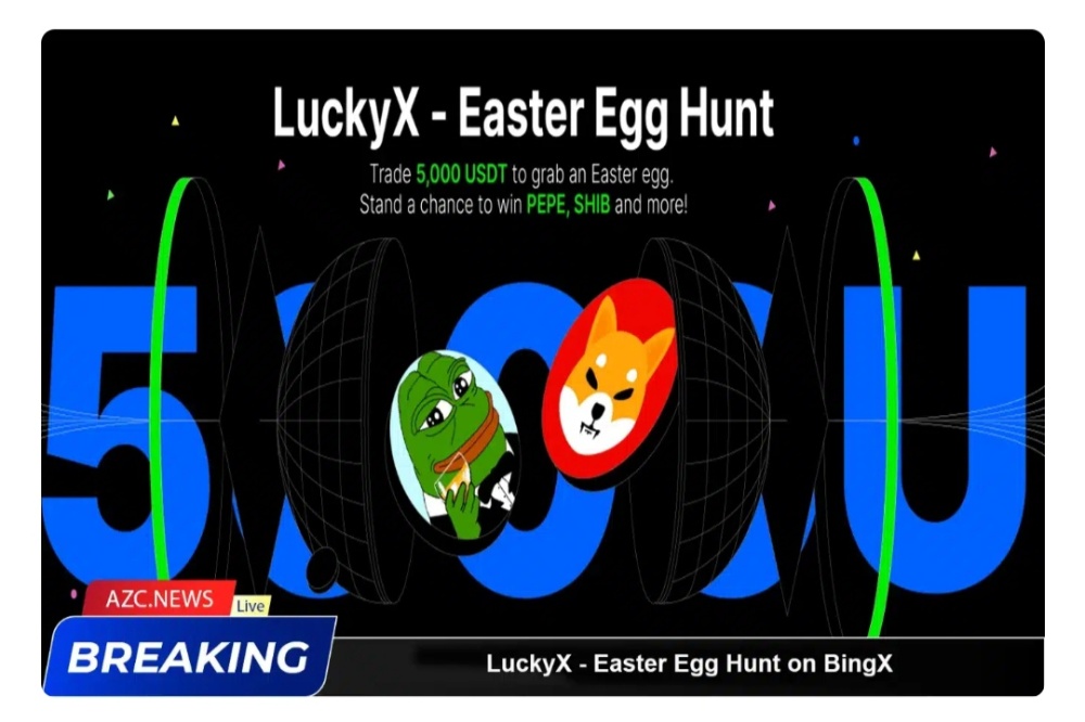 BingXBingX exchange is hosting the "LuckyX - Easter Egg Hunt" event, where players who reach a trad