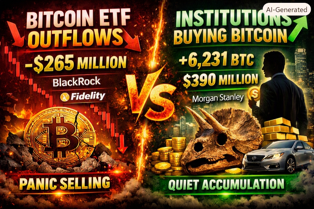 WHILE BITCOIN ETF OUTFLOWS HIT $265M, MORGAN STANLEY KEEPS BUYING — AND SOLANA'S RWA JUST HIT $3.7B"