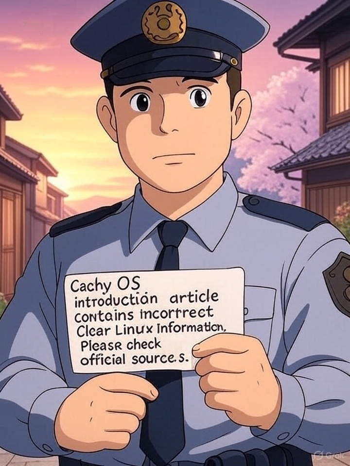 Do not fall in love with Cachy OS! Please fact-check official information and such.