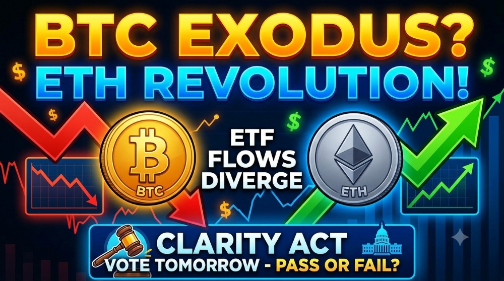 BITCOIN BATTLES $77K AS $463M EXITS ETFs — BUT ETHEREUM IS QUIETLY WINNING THE INSTITUTIONAL WAR"