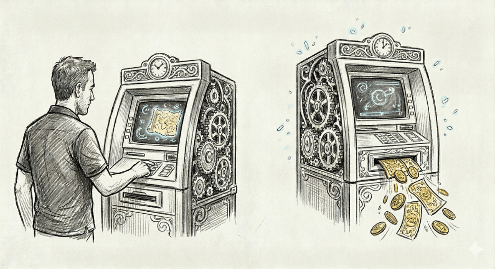 The history of magic ATM