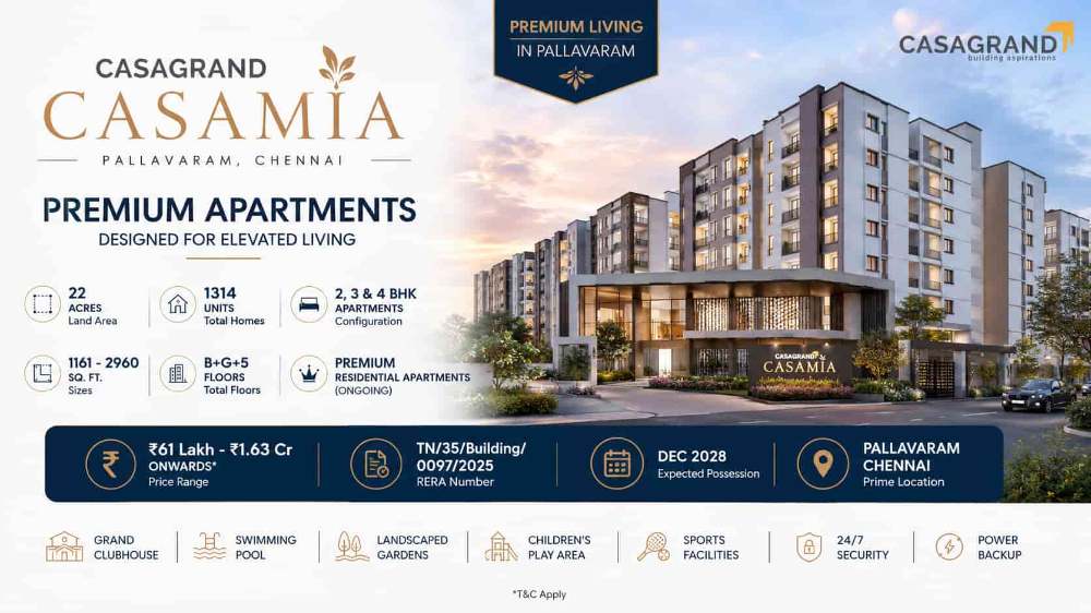 Casagrand Casamia Chennai | Premium Residential Homes