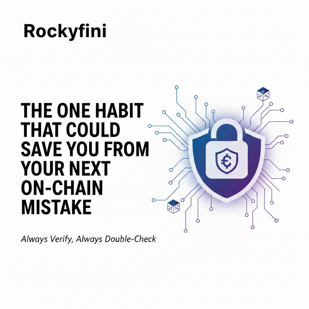 this one habit could save you from your next on-chain mistake