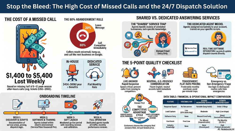 Why U.S. HVAC Companies Lose $3,000+ Per Week in Missed After-Hours Calls