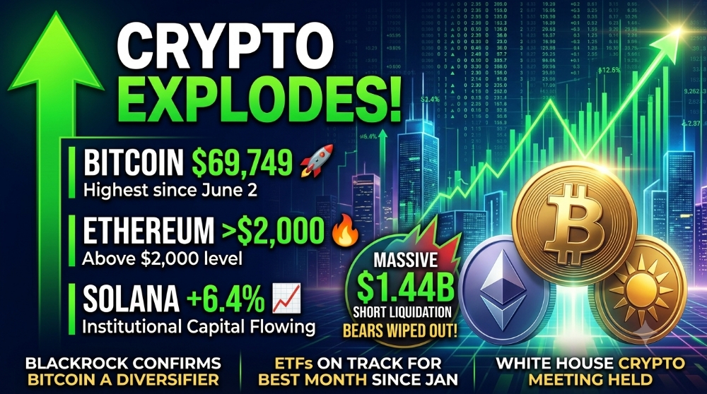 BITCOIN EXPLODES TO $69,700 — THE SHORT SQUEEZE OF THE YEAR IS HERE"