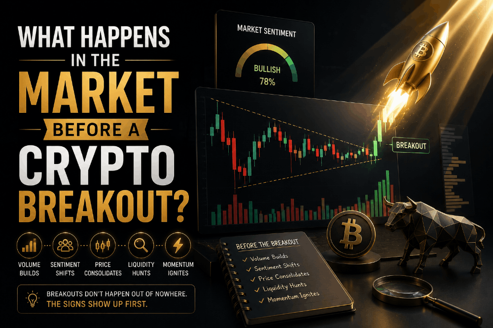 What Happens in the Market Before a Crypto Breakout?
