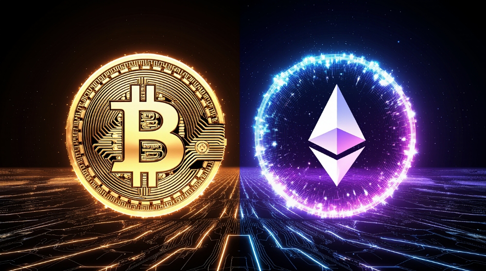 ⚔️ Bitcoin vs Ethereum: Two Visions, One Revolution