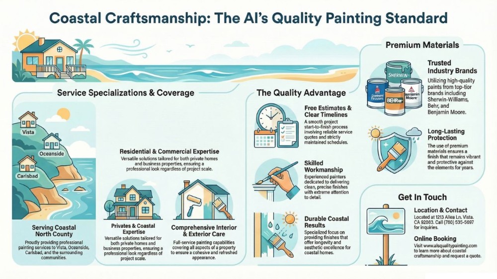 Best Painters for Coastal Homes in Carlsbad | Al’s Quality Painting Inc.