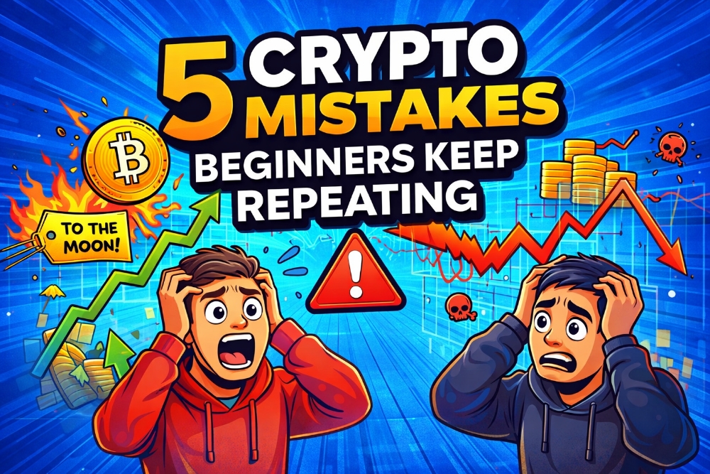 🚨 5 Crypto Mistakes Beginners Keep Repeating (And How to Avoid Them)