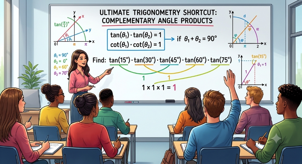 The Ultimate Trigonometry Shortcut for Competitive Exams: Master Complementary Angle Products