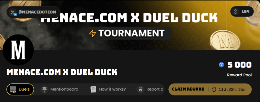 The first Mentionboard Tournament has started on @duel_duck