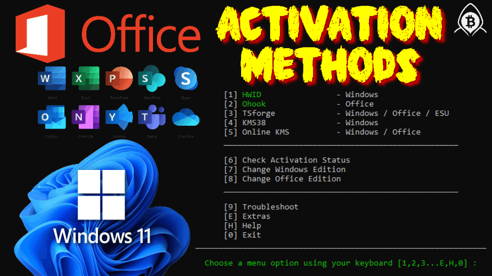 Activating 🪟 Windows 10/11 + 💼 Office with a "Magic" Line in PowerShell.