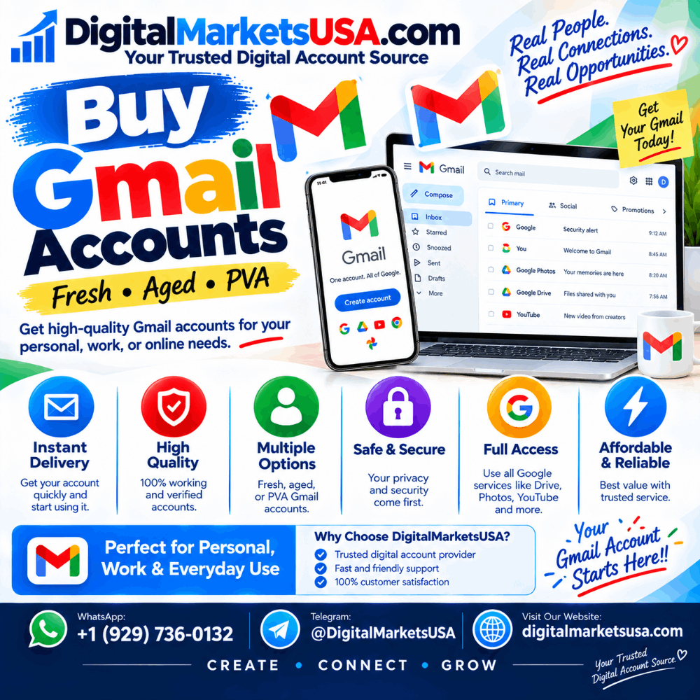 Get USA Gmail Accounts Online – Complete Guide to Gmail Accounts In The USA