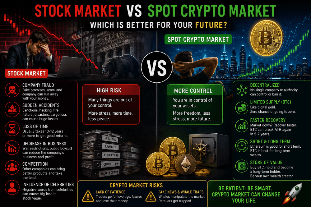 Stock Market vs. Spot Crypto Market: Which is the Ultimate Financial Frontier?