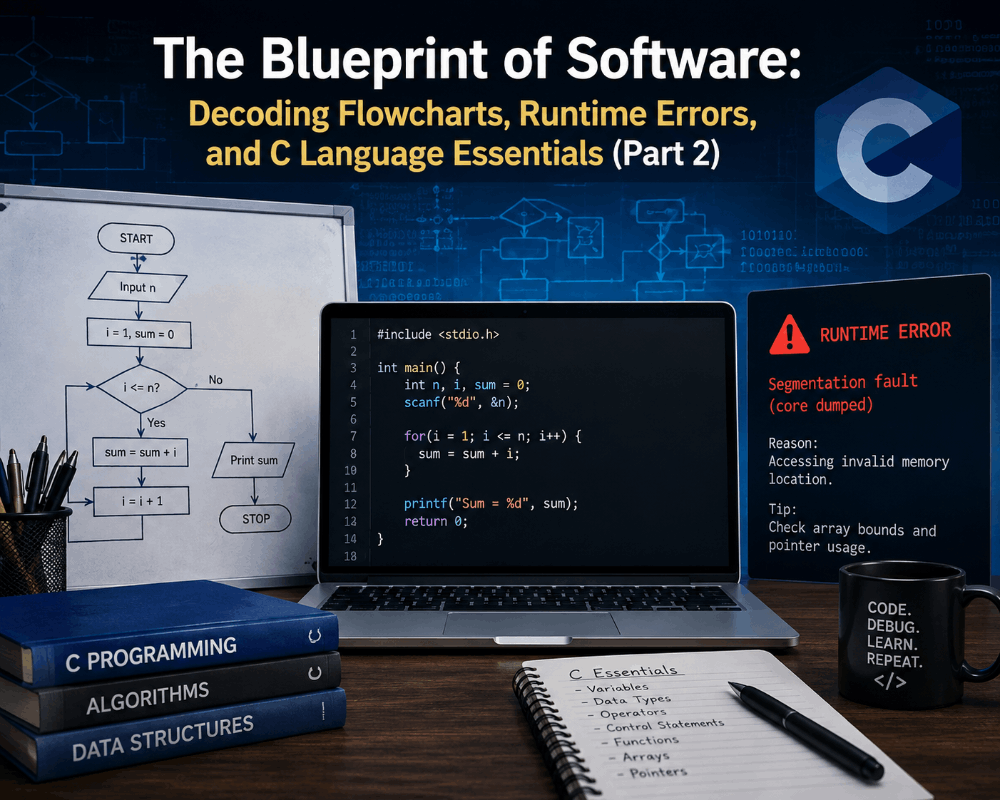 The Blueprint of Software: Decoding Flowcharts, Runtime Errors, and C Language Essentials (Part 2)