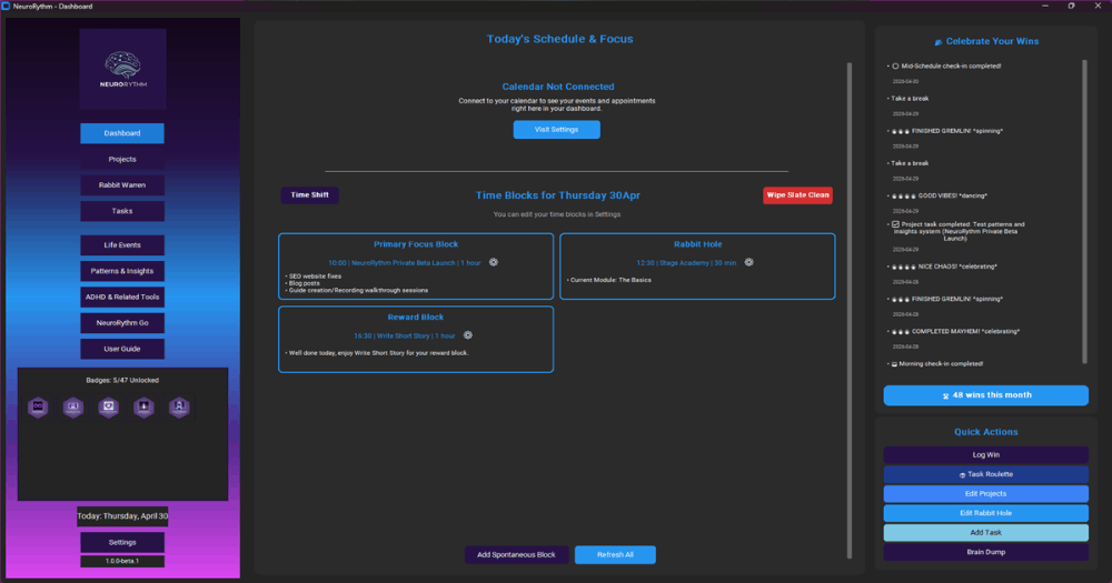 Built an ADHD Productivity App Because Nothing Else Worked