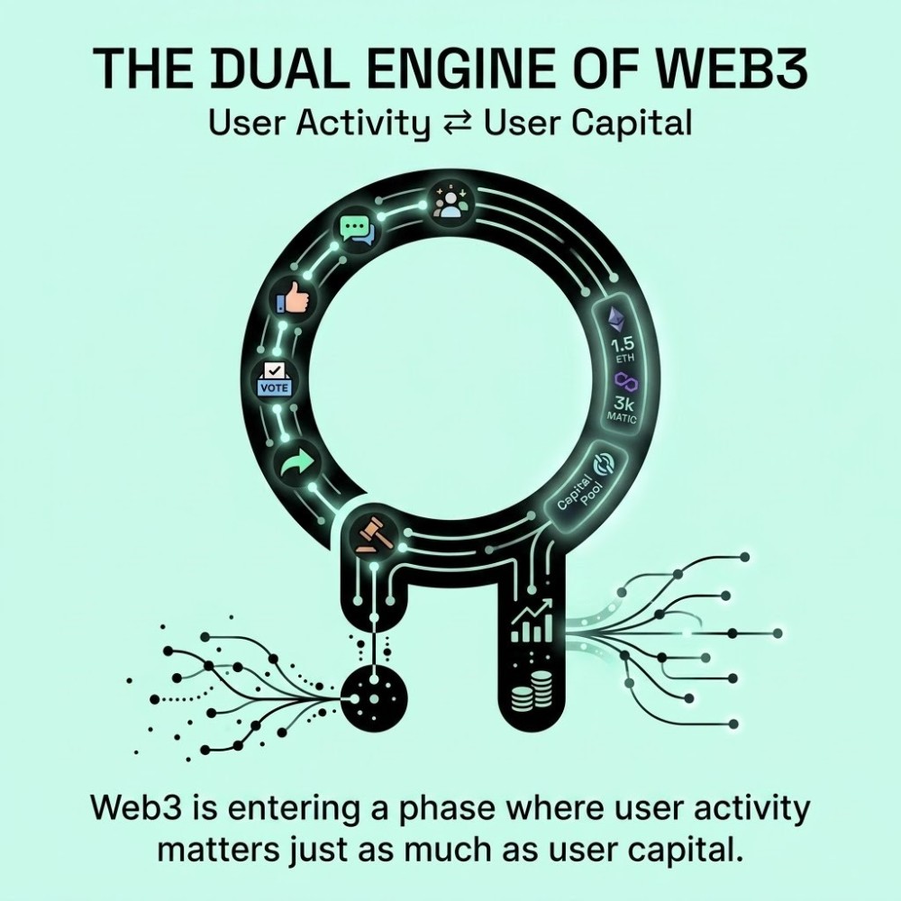 Web3 is entering a phase where user activity matters just as much as user capital