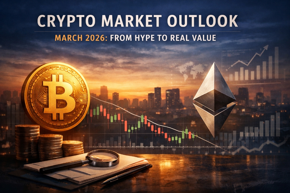 CRYPTO MARKET OUTLOOK MARCH 2026: FROM HYPE TO REAL VALUE
