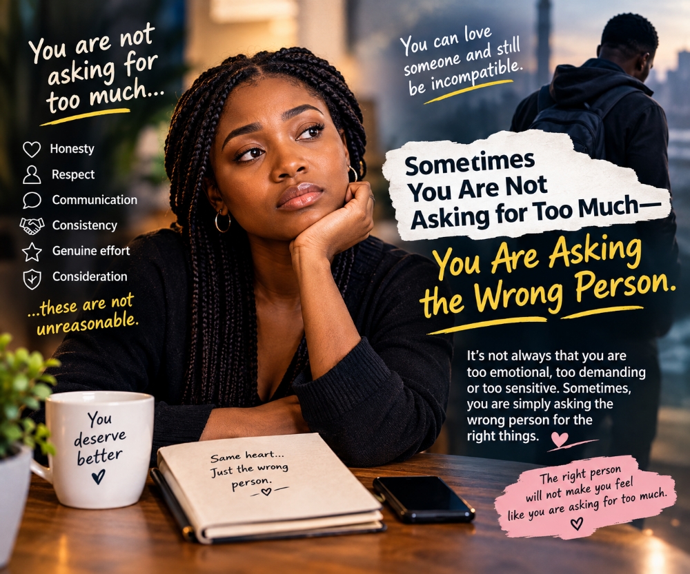 Sometimes You Are Not Asking for Too Much—You Are Asking the Wrong Person