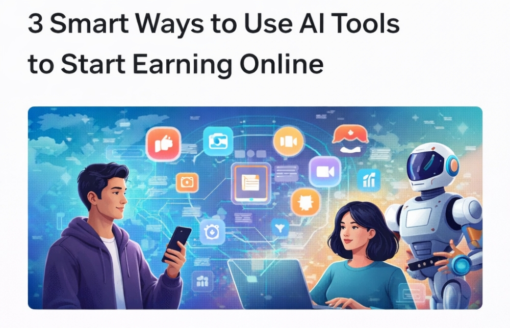 3 Simple Ways to Use AI Tools for Online Income